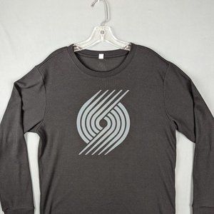 Portland Trail Blazers Thermal Men Extra Large Shirt Outdoor Active Adidas Tee